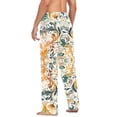 thumbnail image 3 of FORMRS Mens Pajama Pants with Pockets Sleepwear Lounge Bottoms Sizes S-2XL, Whimsical Leaves, 3 of 7