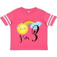 thumbnail image 3 of Inktastic I'm 3 Third Birthday Sun Rainbow Boys or Girls Toddler T-Shirt, 3 of 5