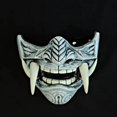 thumbnail image 1 of Máscara japonesa Demon Samurai Kabuki Devil Half Face Mask Cosplay, 1 of 5