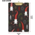 thumbnail image 2 of FMSHPON Cute Christmas Gnomes Clipboard Hardboard Wood Nursing Clip Board and Pull for Standard A4 Letter 13x9 inches, 2 of 7