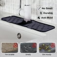 thumbnail image 2 of Mistaha Kitchen Sink Splash Guard Silicone Faucet Handle Drip Catcher Tray Faucet Absorbent Mat Sink Protectors for Kitchen Sink, Sink Mat for Bathroom, Farmhouse and RV Kitchen Sink Accessories, 2 of 7