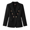 thumbnail image 7 of YSUEJPF Womens 2 Piece Business Casual Outfits Long Sleeve Blazer Straight Leg Pants Set Dressy Work Office Suit, 7 of 7