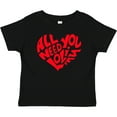 thumbnail image 3 of Inktastic All You Need is Love Red Heart Shape Boys or Girls Baby T-Shirt, 3 of 5