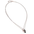 thumbnail image 2 of Collar magnético de corazón Bling Bling Collar a juego de pareja de corazones de aleación para el y ella plata rosa, 2 of 12