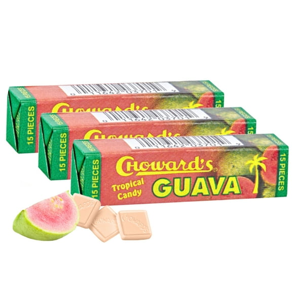 Choward's Guava Mints .78 oz. Breath Mints, Low-Calorie (pack of 3)