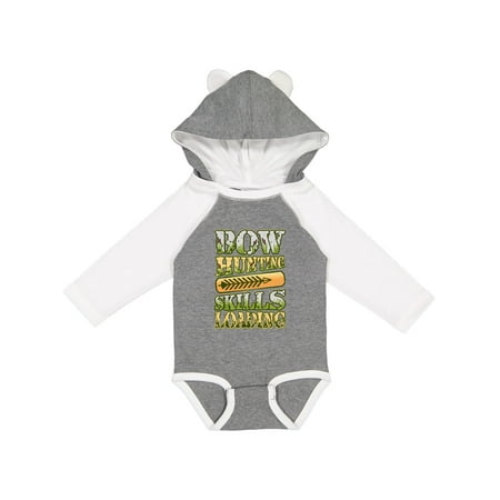 

Inktastic Hunter Archery Bow Hunting Skills Loading Gift Baby Boy or Baby Girl Long Sleeve Bodysuit