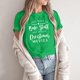 thumbnail image 4 of Gibobby Camiseta Navideña De La Mujer Camisetas estampado navideño para mujer, camisetas de manga corta, camisetas holgadas informales, camiseta de algodón(Verde,M), 4 of 5