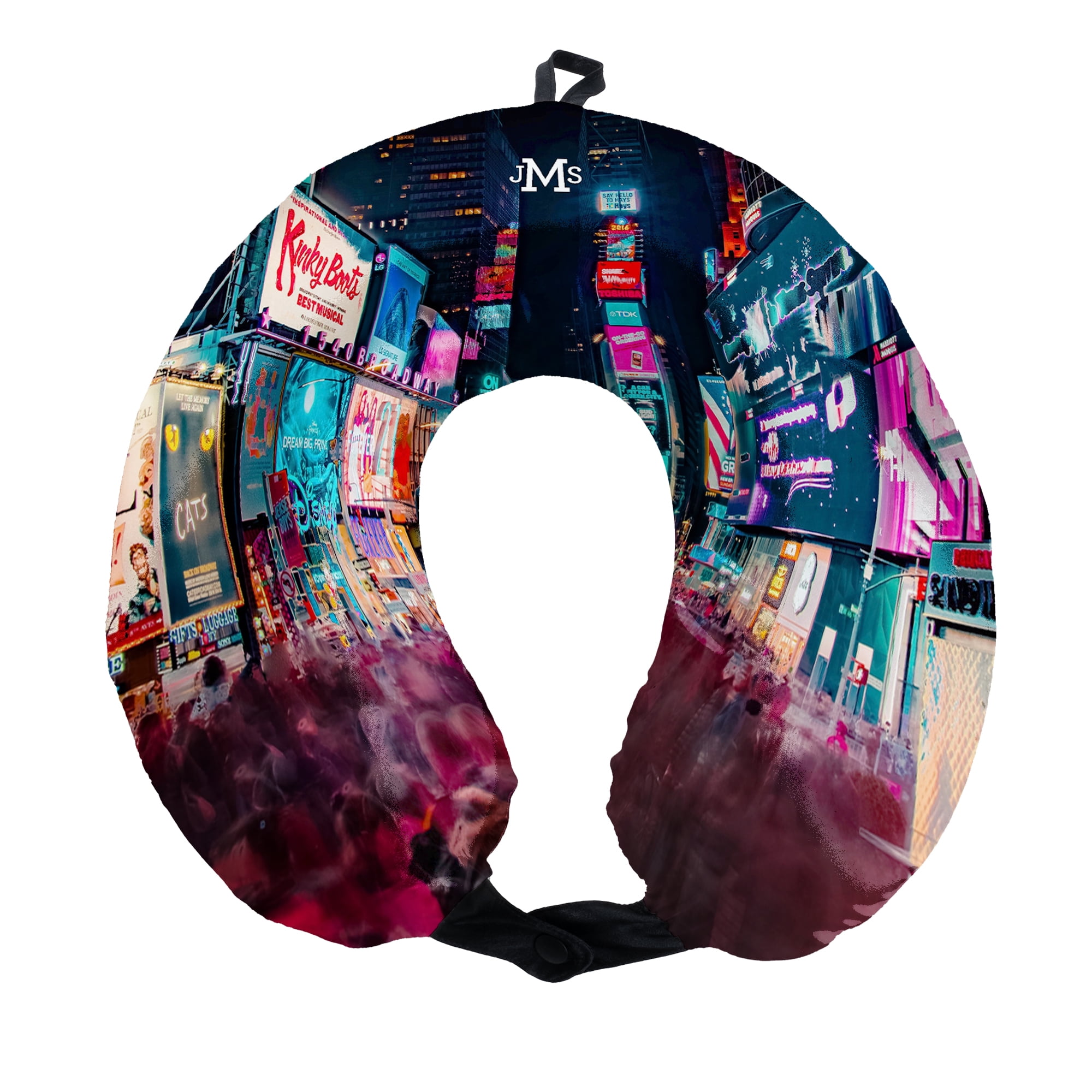 Travel Neck Pillow, 14x12, Polyester Cover, Pillow Insert, Machine Washable Cover, Unsex, 0.64lbs.