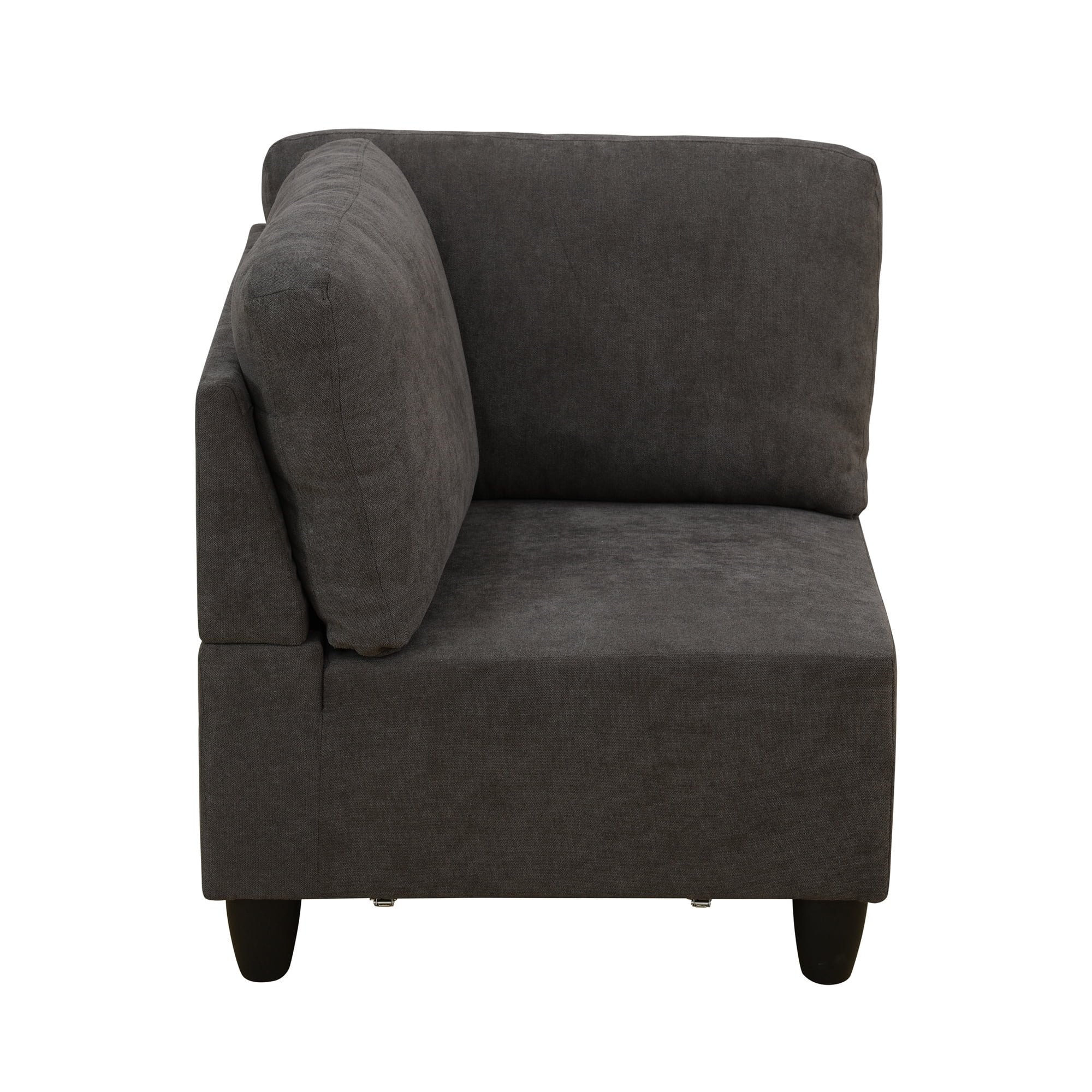 Aukfa Modular Sectional Couch Set - Corner sofa - Flannel - Drak Gray