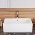 thumbnail image 5 of Voltaire 17 Rectangle Ceramic Vessel Sink, 5 of 11