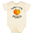 thumbnail image 3 of Inktastic Daddy's Little Peach Cute Peach Heart Boys or Girls Baby Bodysuit, 3 of 5