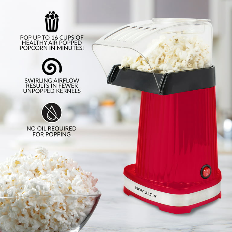 Dash Fresh Pop Red Hot Air Popcorn Maker