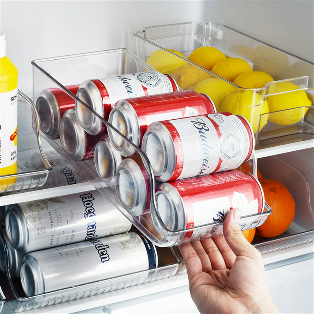 InterDesign Linus Fridge Bins Soda Can Organizer with Shelf The