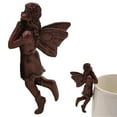 thumbnail image 3 of WMGHA Miniature Fairies Figurines Flower Pot Huggers Mini Resin Flying Angel Sculpture Fairy Garden Accessories Planter Pot Hanger Outdoor Garden Lawn Decoration,Vintage Angel Statue Decor, 3 of 5