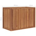 thumbnail image 4 of vidaXL Raised Bed 100x50x70 cm Solid Teak Wood, 4 of 5
