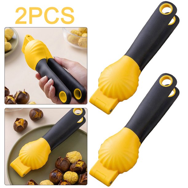 Herramientas de Acero Inoxidable Likrtyny Desgranadora de Nueces Amarillo 2 Uds