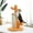 Orange, variant on Schnappi Cat Scratching Post Cactus Cat Scratcher Featuring with 3 Scratching Poles and Dangling Ball-Medium 27 Inches