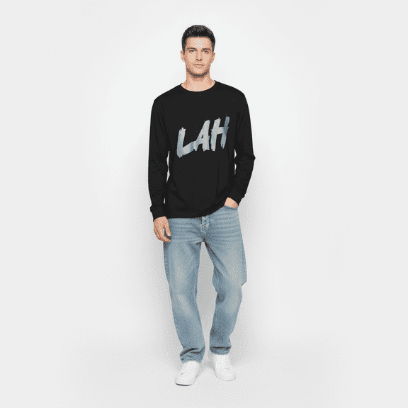 Men’s Lahori Combat Heavyweight Long Sleeve T-Shirt – 100% Cotton Workwear Crew Neck