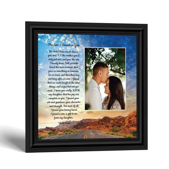 Father's Day Gift for Son in Law Picture Frame, Wedding Present