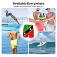 thumbnail image 6 of Mens St.Kitts And Nevis Large Flag 2 in 1 Quick Dry Swim Trunks with Compression Liner Beach Shorts, 6 of 6