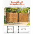 thumbnail image 5 of KFFKFF Gate Construction Set, Suitable for 60 to 96 in Broad Passages, Rises from 4 to 5 ft Tall Barrier, Modifiable Gate Construction Set, Sag-Resistant Complete Gate Frame Set with Latch Lock, 5 of 9