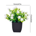 thumbnail image 3 of Artificial Pottery Home Desktop Simulation Green Plant Plastic Small Bonsai Ornament, 3 of 6