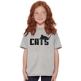 thumbnail image 4 of Cats Kittycat Feline Lovers Cool Cute Crewneck T Shirts Boy Girl Teen Brisco Brands M, 4 of 6