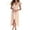 Dust Storm, variant on Women's Surplice Ruffled Cap Sleeve Zip Back Dress 100% Polyester Fabric Slit Detail Elegant Everyday Party Wear