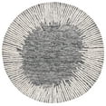 thumbnail image 2 of SAFAVIEH Abstract Frieda Radiate Area Rug, Black/Ivory, 6' x 6' Round, 2 of 11