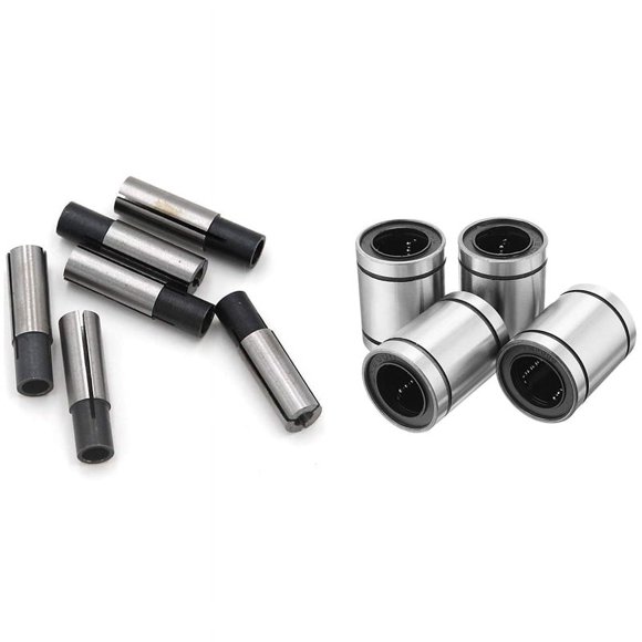 4 Pcs LM20UU 20X32X42mm Double Side Rubber Seal Linear Bearing Bushing with 6Pcs 1/4 Inch to 1/8 Inch Cnc Engraving