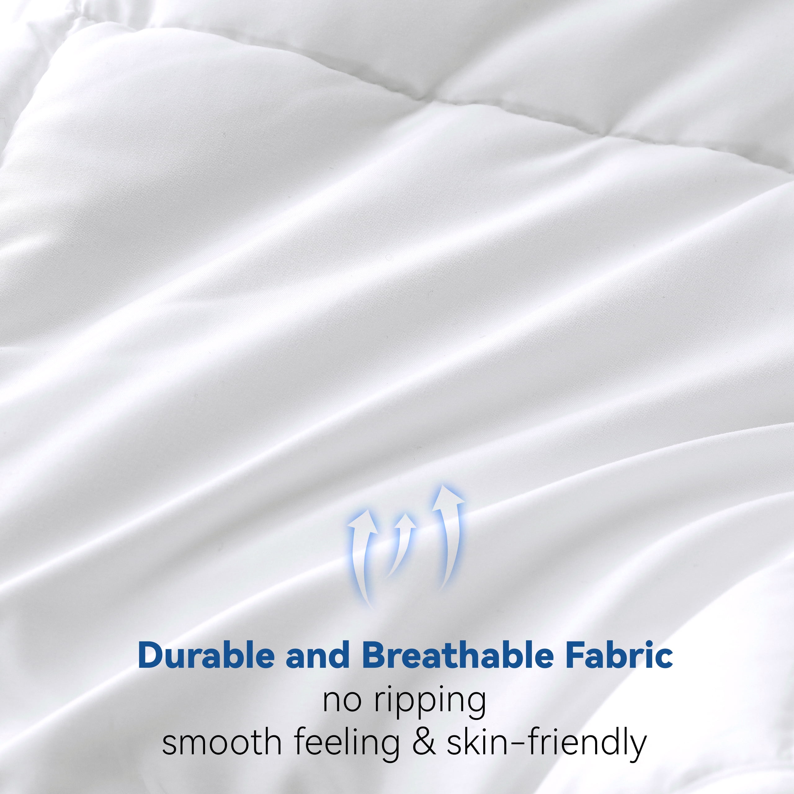 Three Geese Down Alternative Comforter Duvet Insert California King Size, Ultra Soft All Season Bed Comforters With 8 Corner Tabs, Machine Washable (White, 108"x98")
