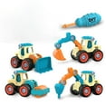 thumbnail image 3 of Nsxcdh 4-Pack Construction Truck Toys Educational Take Apart Engineering Vehicles for Boys 2-6 Year Old Birthday Gift, 3 of 9