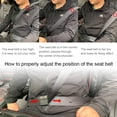 thumbnail image 3 of Seatbelt Adjuster, Comfort Car Shoulder Neck Strap Positioner Clips, Protects from Cutting Your Neck or Rubbing Your Chest, Universal Fit (Black, 2 in a Pack), 3 of 6