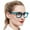 Clear Blue, variant on MARE AZZURO Square Reading Glasses 1.5 Women Trendy Large Readers 1.0 1.25 1.5 1.75 2.0 2.25 2.5 2.75 3.0 3.5 4.0 5.0 6.0 (Leopard, 1.50) Polycarbonate Lens