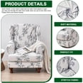 thumbnail image 2 of Wingback Chair Covers Pieces Stretch Printed Wing Back Chair Cover Sofa Slipcover Washable Wingback Armchair Slipcovers Furniture Protector with Elastic Bottom for Wingback Chairs, 2 of 7