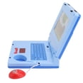 thumbnail image 1 of Computadora De Aprendizaje, Simulación De Desarrollo Cognitivo LED De Dibujos Animados, Computadora Portátil De Aprendizaje Para Niños Para Aprendizaje Temprano ANGGREK Ratón azul no retráctil, 1 of 8