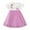 Purple, variant on RUTAYY Children Girls Lace Dress Summer Short Sleeve Tiered Swing Casual Everyday Skirt , Purple, 4-5 Years