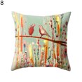 thumbnail image 1 of 18Inch Bird Flower Pillow Case Bed Sofa Living Room Decor Throw Cushion Cover, 1 of 8