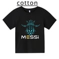 thumbnail image 2 of Camiseta de algodón Messi, ropa para niños, ropa para niñas, camiseta informal de manga corta de verano, camisetas deportivas para niños y niñas, 2 of 4