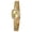 Gold, variant on Small Gold Watches for Women, Fashion Analog Quartz Watch with Oval Dial, 3ATM Waterproof, Vintage Minimalist Ladies Wristwatch, Red