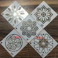thumbnail image 2 of Conjunto de plantillas de plantillas de Mandala, plantilla hueca de pintura de puntos para pared de piedra de roca, proyectos de arte de dibujo DIY, 36 piezas Speravity  HA7480-01B, 2 of 2