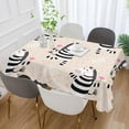 thumbnail image 5 of GZHJMY Zebra Tablecloth, Rectangle Waterproof Washable Polyester Table Cover for Picnic Dinner Holiday Party Decor, 54 x 54 Inch, 5 of 7