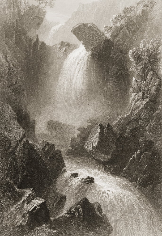 Head Of The Devils Glen County Wicklow Ireland Drawn By WHBartlett Engraved By J T Willmore From The Scenery And Antiquities Of Ireland By NPWillis And JStirling CoyneIllustrated From Drawings By WHBa