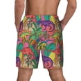 thumbnail image 4 of Uemuo Colorful Dinosaur Pattern Mens Swim Trunks Quick Dry Board Shorts with Mesh Lining, Stretch Beach Shorts Quick Dry No-Chafing Board Shorts-Medium, 4 of 8