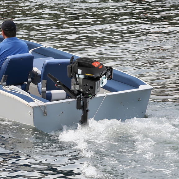 140CC 4-Stroke Outboard Motor Engine Fishing Boat Engine Air Cooling Motor Inflatable Boats Iron Boats Plastic Boats