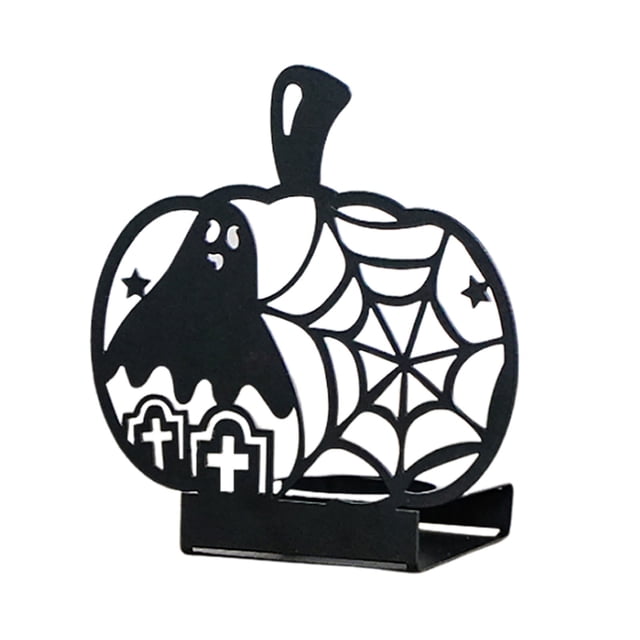 Halloween Candleholder Ironwork For & Home Display Decorative Object Solar Abstract Decorative Objects Easter Centerpieces for Tables Outdoor Yard Statues And Sculptures Sub Ornament Pole Statue