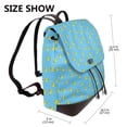 thumbnail image 2 of Disketp Duck Swimming Mochila de Cuero para Mujer, Bolso de Espalda Antirrobo con Estilo para Viaje, Trabajo y Uso Diario, 2 of 4