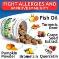 thumbnail image 5 of BARK&SPARK Dog Allergy Relief Chews (180 Immune Treats) - Anti-Itch Skin & Coat Supplement - Omega 3 Fish Oil - Itchy Skin Relief Treatment Pills - Itching&Paw Licking - Dry Skin & Hot Spots -Chicken, 5 of 10