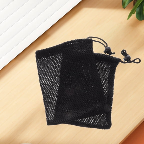 UPKOCH 2Pcs Mesh Weave Drawstring Bags for Cube Toy Drawstring Bags 17.50X14.00X0.50CM