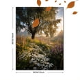 thumbnail image 3 of Qisvanset 12x16 Inch Blue Frog Floral Canvas Print Wall Art, 3 of 5